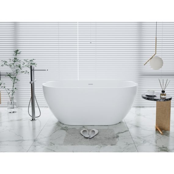 Elizabeth 1700 X 750mm White Modern Freestanding Bath