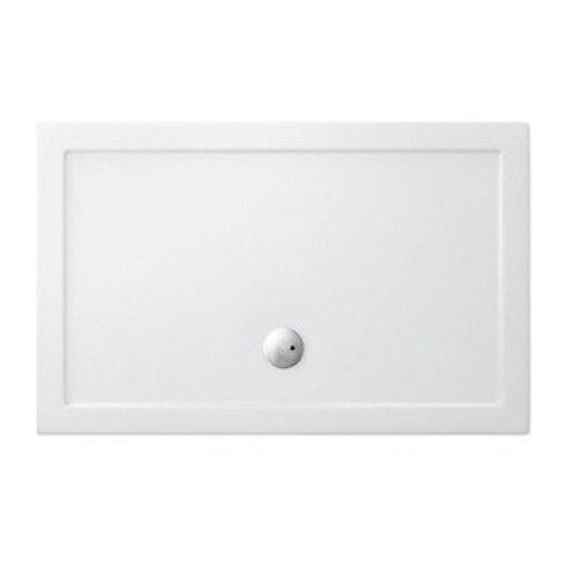 Britton Zamori Rectangle White Shower Tray 1200 x 900mm